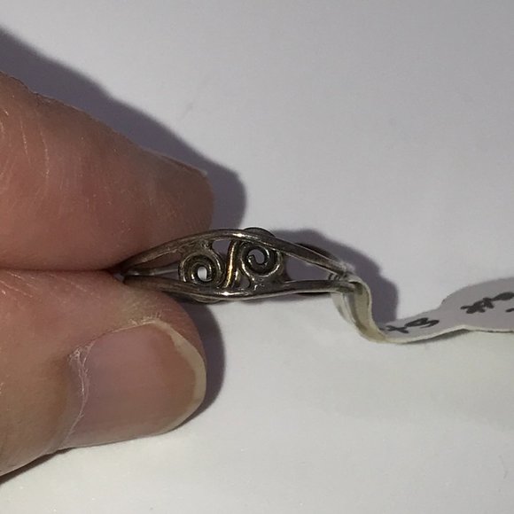 Sterling S Design Wire wrap Toe Ring - Picture 3 of 8